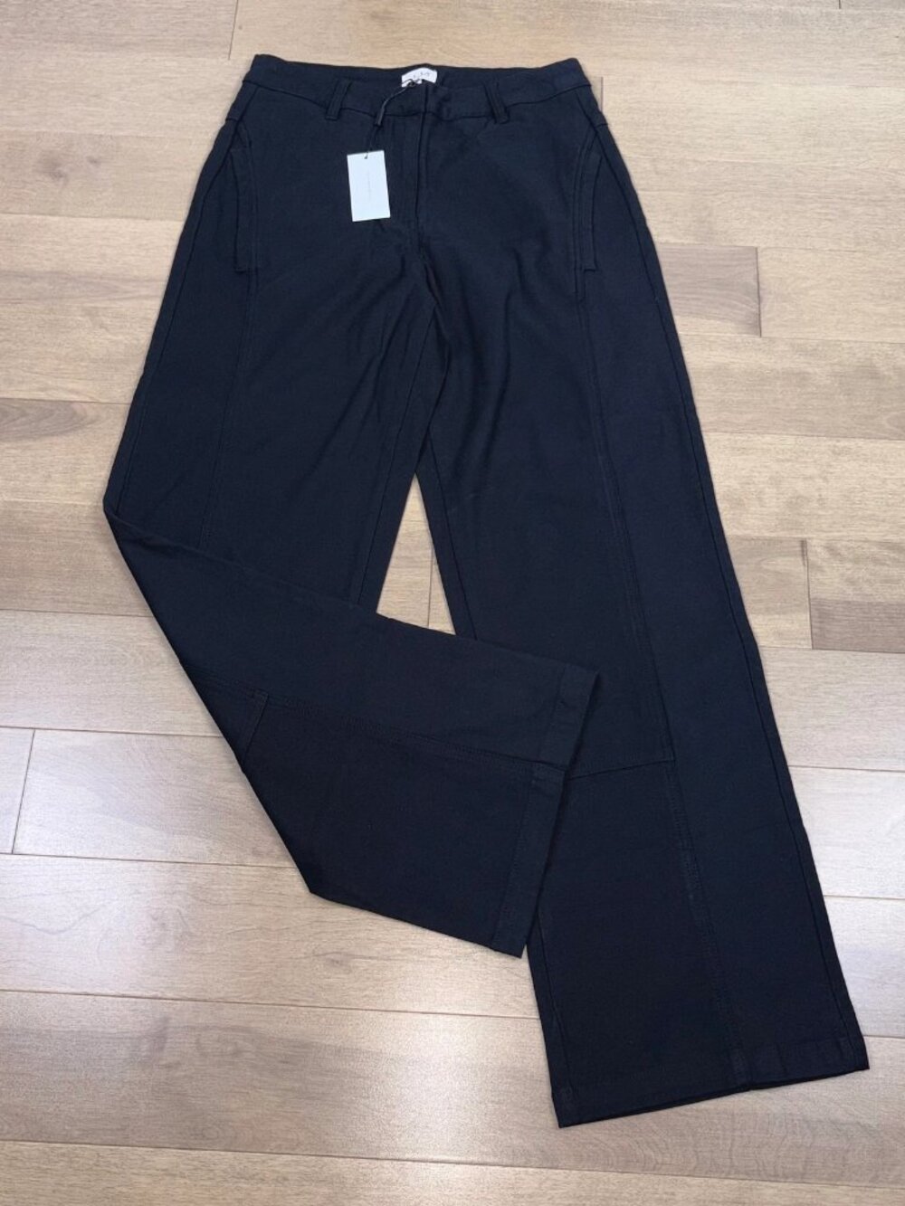 ELADAY women's black wide leg medium pants NEW with tags